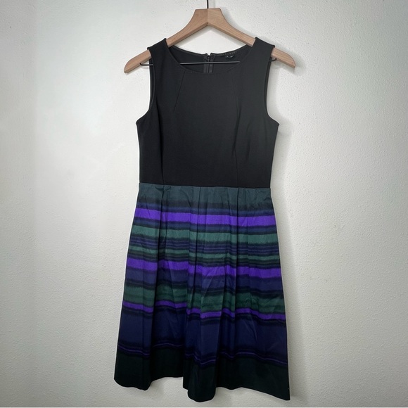 Theory Blaine Dress, black/ multi, size 6 - Picture 1 of 5